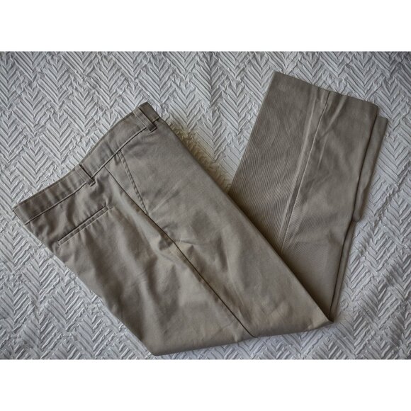 George Boys Husky Pants Straight Leg Adjustable Waist Tan Khaki Size 18H Husky - Picture 8 of 8